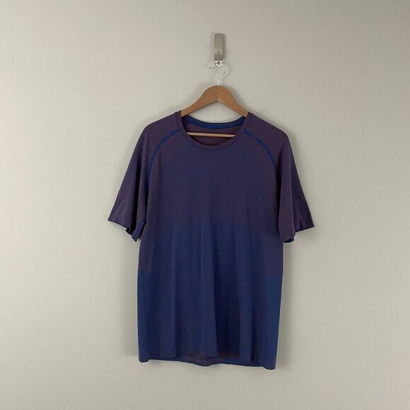 Lululemon Metal Vent Tech Short Sleeve Shirt 2.0 Aztec Brick/Symphony Size Large - Picture 1 of 5